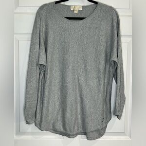 Michael Kors Women’s Long Sleeve Gray Pullover Sweater - Size XL